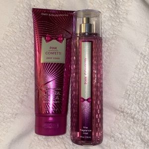 lotion and spray set from bath &body works